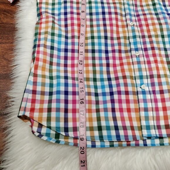 Paul & Shark Yachting Multicolor Gingham Short Sleeve Shirt Men's XL - Picture 8 of 8